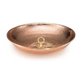 Hand Hammered Copper Polished Rain Chain Basin - 16.5 inch Diameter - FREE SHIPPING
