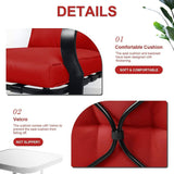 Outdoor 3-Piece Patio Furniture Rocking Chairs Table Set with Red Cushions - FREE SHIPPING