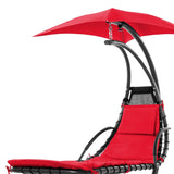 Red Single Person Sturdy Modern Chaise Lounger Hammock Chair Porch Swing - FREE SHIPPING