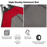 Red Portable Camping Foldable Hammock with Stand and Carry Case - FREE SHIPPING