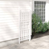 75-inch White Vinyl Outdoor Garden Trellis - Made in USA - FREE SHIPPING