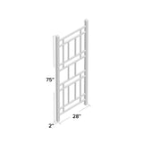75-inch White Vinyl Outdoor Garden Trellis - Made in USA - FREE SHIPPING