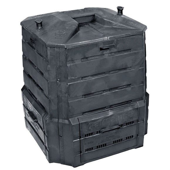 Black Plastic Compost Bin Composter for Home Garden Composting - 94 Gallon - FREE SHIPPING