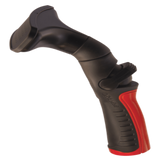 Black and red garden Dramm Fan Nozzle on a white background