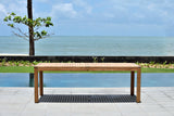 Rinjani Rectangular Teak Table and Fortuna Armchair Dining Set