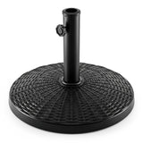 Patio Umbrella Base 22 lbs Resin Wicker Style