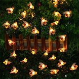 Simulation Honey Bees Solar Power String Lamp Fairy Lights Battery Garlands Garden Christmas Holiday Decor Outdoor 50LED 10M - FREE SHIPPING