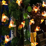 Simulation Honey Bees Solar Power String Lamp Fairy Lights Battery Garlands Garden Christmas Holiday Decor Outdoor 50LED 10M - FREE SHIPPING