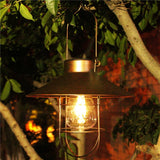 LED Solar Light Retro Solar LED Oil Lamp Portable Solar Candle Light Flickering Flameless Outdoor Hanging Lantern Garden Decor - FREE SHIPPING