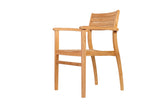 Wooden chair on a white background