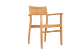 Wooden chair on a white background