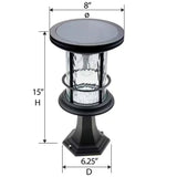 Outdoor Pole/Base/Wall Mount Solar LED Light - Yard Path Lighting - 100 Lumens - FREE SHIPPING