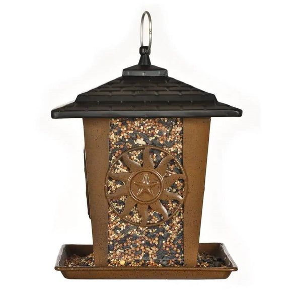Heavy Duty Lantern Style Bird Feeder with Four Wide Perching Areas - FREE SHIPPING