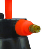 Close-up of a 2L Pressure Sprayer nozzle on a white background