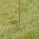 Copper Finish Metal Garden Birdhouse with Stake and Pole - FREE SHIPPING