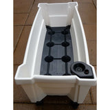 Indoor/Outdoor Green Polypropylene Wheeled Trellis Planter- FREE SHIPPING
