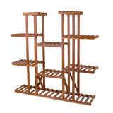 Solid Wood Indoor Outdoor 11-Tier Plant Stand - FREE SHIPPING