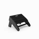 Black Savannah Adirondack Ottoman on a white background