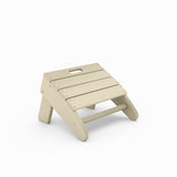 Beige Savannah Adirondack Ottoman on a white background
