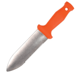 ZenBori Soil Knife with an orange handle on a white background