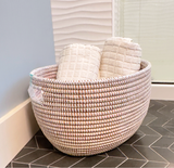 White Oval Basket