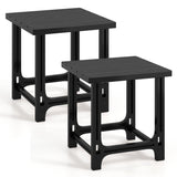 Adirondack Side Table 18" Outdoor HDPE Slatted