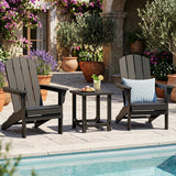 Adirondack Side Table 18" Outdoor HDPE Slatted