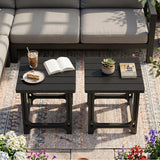 Adirondack Side Table 18" Outdoor HDPE Slatted