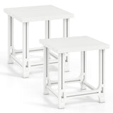 Adirondack Side Table 18" Outdoor HDPE Slatted
