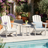 Adirondack Side Table 18" Outdoor HDPE Slatted