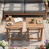 Adirondack Side Table 18" Outdoor HDPE Slatted