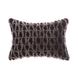 Amanda Hancrafted Sculpted Shearling Throw Pillow