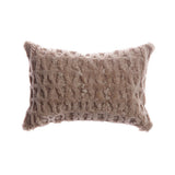 Amanda Hancrafted Sculpted Shearling Throw Pillow