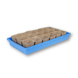 Seed starting tray with CowPots® #3 6-cell