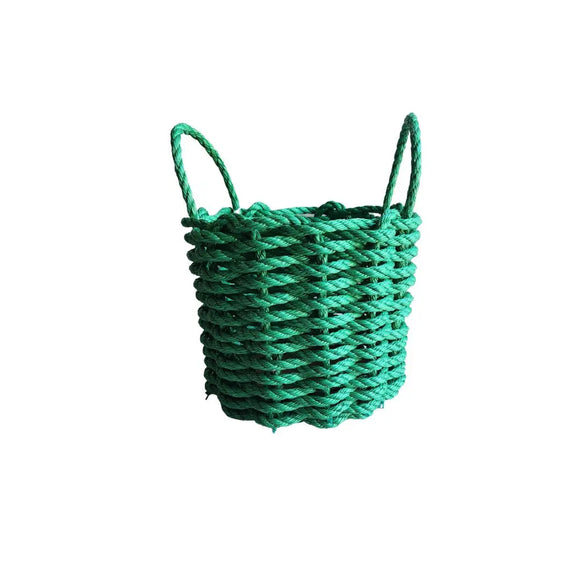 Solid, Single Color Maine Lobster Rope Basket, Handmade - FREE SHIPPING
