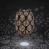 Stella Luxe Barrel Dewdrop Copper LED Lantern (Battery Powered)