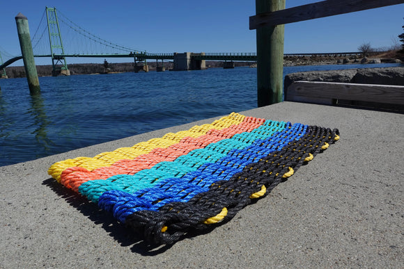 Sunset-Inspired Lobster rope Mat