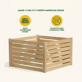 308 Gallon Cedar Wood Compost Bin Outdoor Garden 41 Cubic Feet - Made in USA - FREE SHIPPING