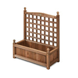 Natural Fir Wood Outdoor Garden Planter Box with 30-inch High Trellis - FREE SHIPPING