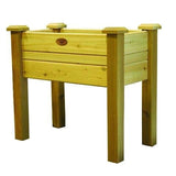 Raised Garden Bed Planter Box in Solid Cedar Wood in Natural Finish - 34-inch - FREE SHIPPING