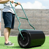 Lawn Roller with U-Shaped Handle for Garden Backyard