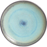 Outdoor Garden Multi-Shade Blue Ceramic Birdbath - FREE SHIPPING