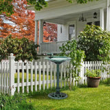 Outdoor Polypropylene Weather Resistant Bird Bath in Dark Green Finish - FREE SHIPPING