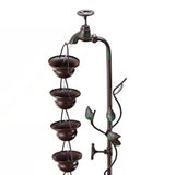 Outdoor Indoor 6-Tier Hanging Cups Water Fountain in Bronze Finish - FREE SHIPPING