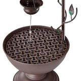 Outdoor Indoor 6-Tier Hanging Cups Water Fountain in Bronze Finish - FREE SHIPPING