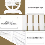 Outdoor Farmhouse Fir Wood 2-Person Garden Bench in White Finish - FREE SHIPPING
