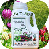 TRI-Color Clover + Mow Less Grass Seed