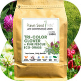 TRI-Color Clover + Mow Less Grass Seed