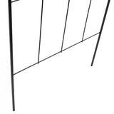 Modern 6-Ft Outdoor Metal Garden Trellis with Black Powder Coated Finish - FREE SHIPPING