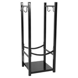 Black Indoor/Outdoor 32-inch Firewood Log Rack - FREE SHIPPING